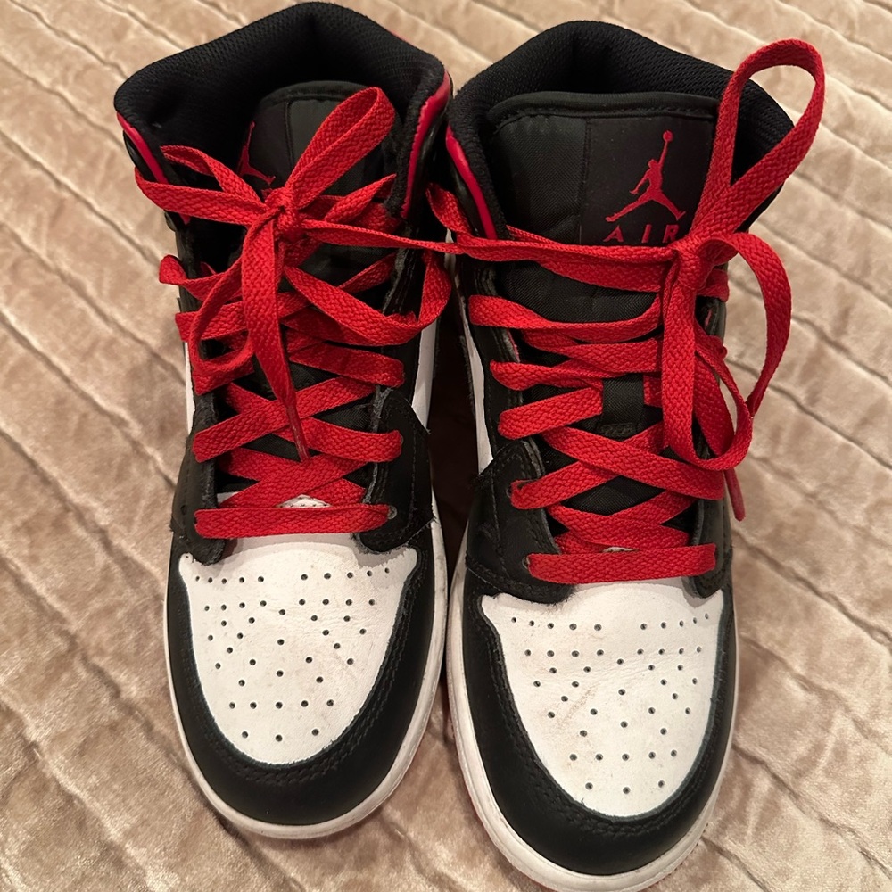 Nike Jordan kids red and black sneakers